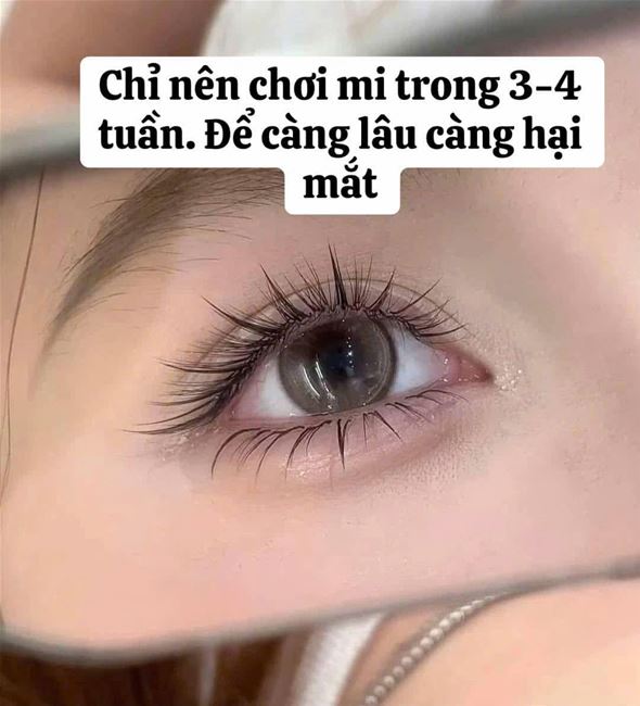 Chỉ nên chơi mi nối từ 3-4 tuần 1 bộ