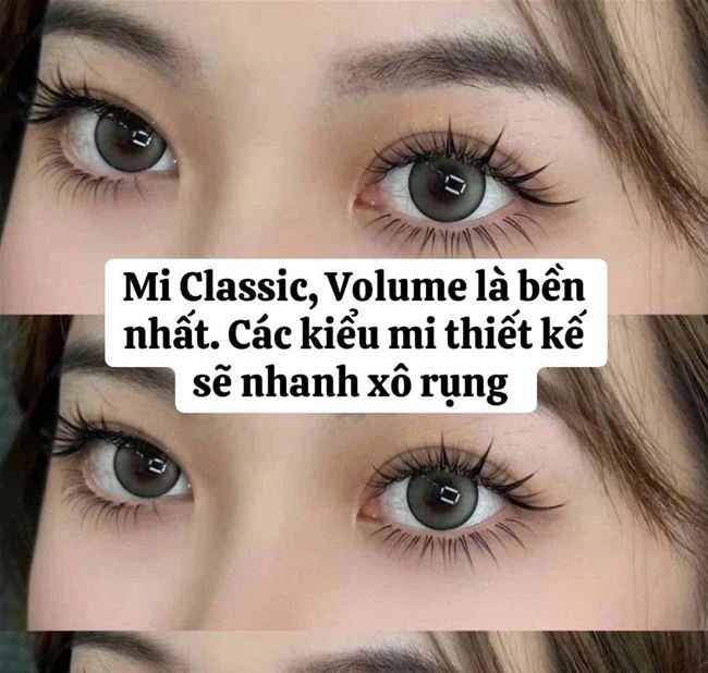 Ảnh mẫu mi nối sẽ không giống được như ảnh