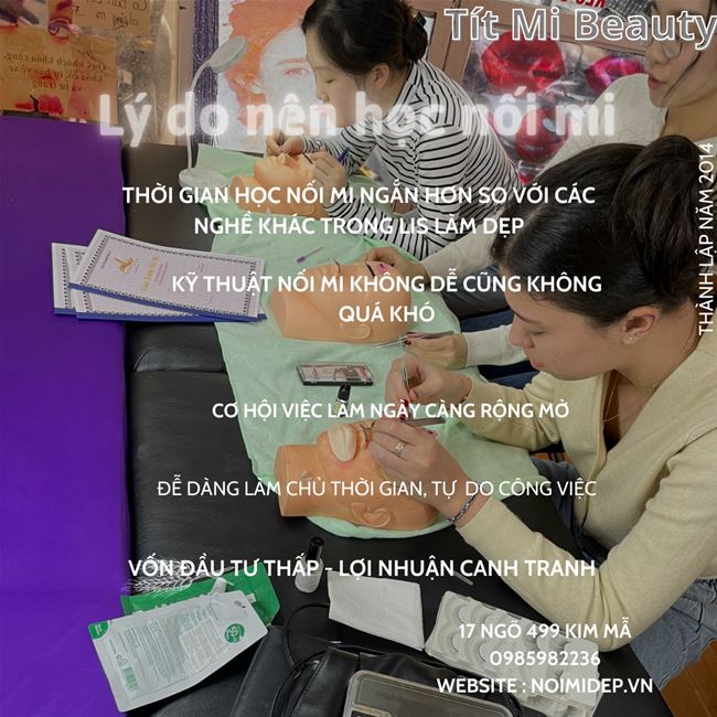 học nối mi chuyên nghiệp tại Tít Mi 17 ngõ 499 Kim mã học nối mi chuyên nghiệp tại Tít Mi 17 ngõ 499 Kim mã