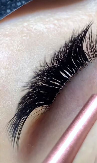 fan mi volume LJ chân nhỏ và xòe đều fan mi volume LJ chân nhỏ và xòe đều