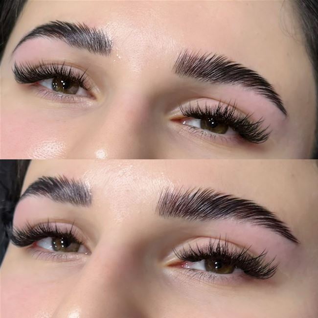 Cận cảnh định hình chân mày vừa làm xong