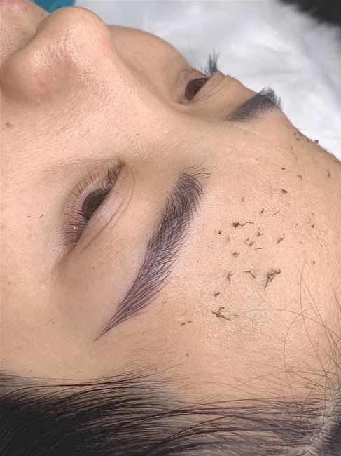 sợi hairstrock sau bong