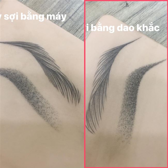 Sự khác nhau giữa sợi hairstrock và sợi điêu khắc bằng dao microbloading