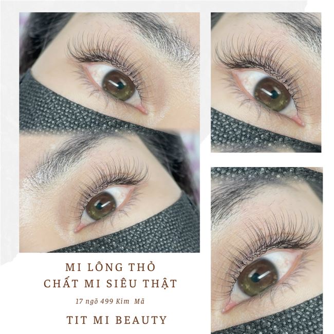 mi siêu nhẹ, siêu thật, lông thỏ an toàn cho mi thật