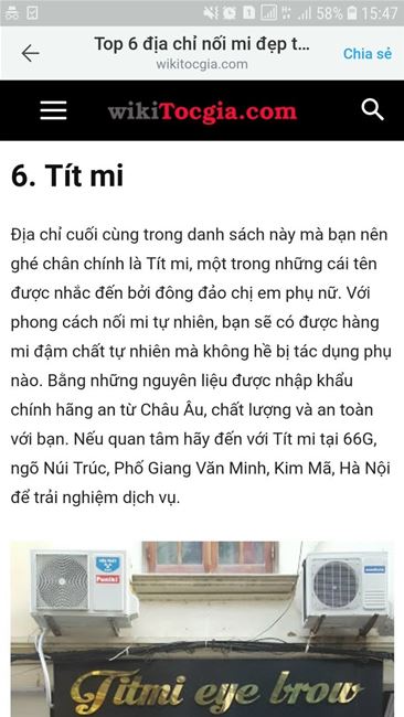 review nối mi trên các trang top do ý kiến khách hàng bình chọn cho Tít  Mi