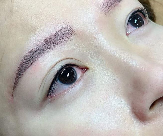 chăm sóc mí sau khi phun xăm