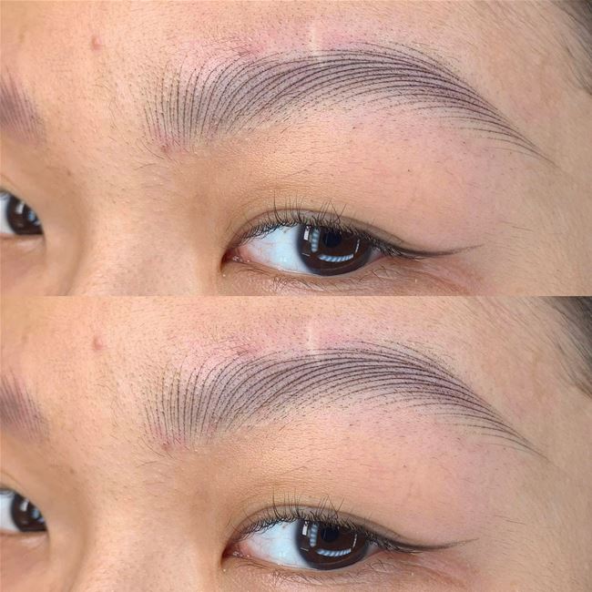 hairstrock kỹ thuật tạo sợi chân mày bay bổng và mềm mại Tít Mi BeautY